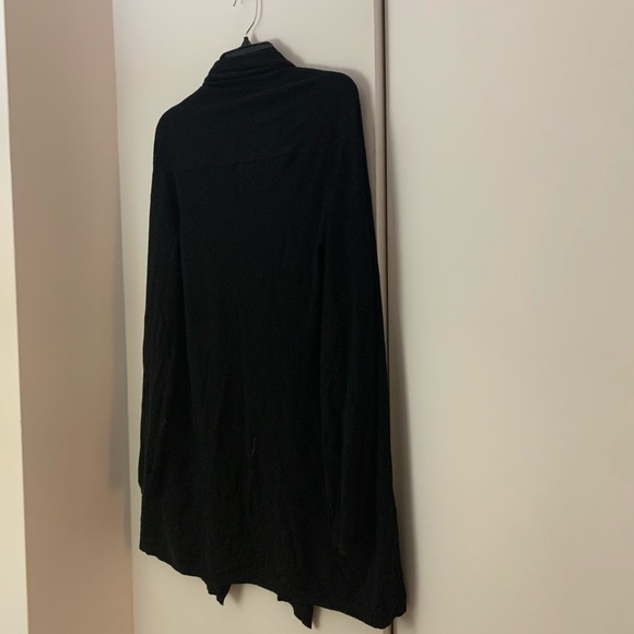 Olivaceous Black Long Soft Open Cardigan - Picture 7 of 7